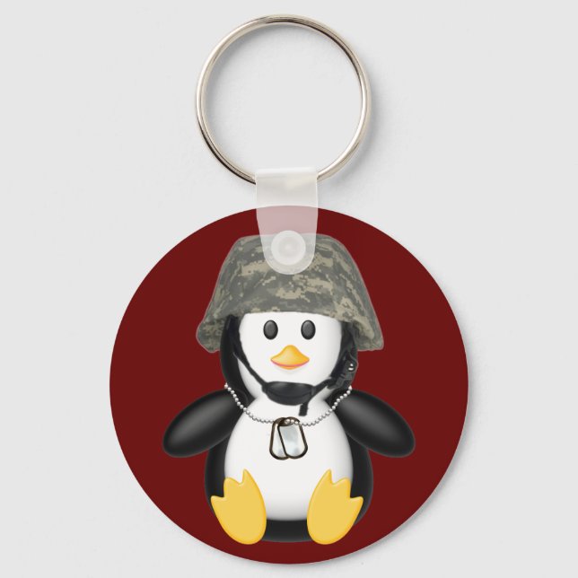 Porte-clés Pingouin casqué (Recto)