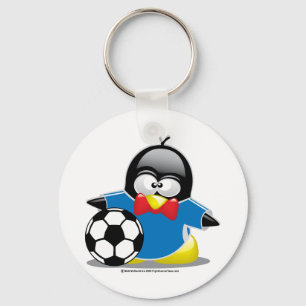 Porte-clés Pingouin de football
