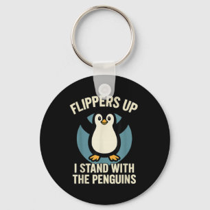 Porte-clés Pingouin Flippers En Haut Je Me Trouve Avec Le Pin
