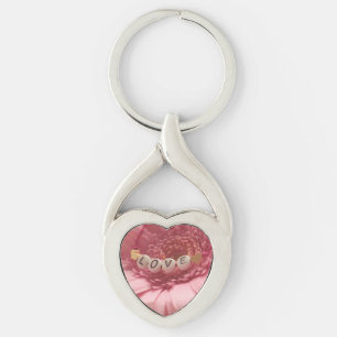 Porte-clés Pink Daisy Love