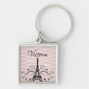 Porte-clés Pink Eiffel Tower