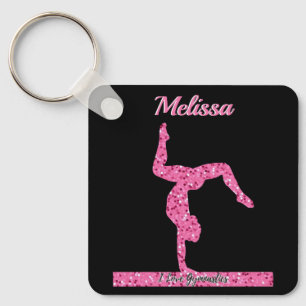 Porte-clés Pink Gymnastique Fille Éperche Balancier