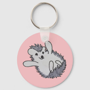 Porte-clés Pink Happy Hedgehog