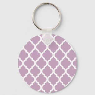 Porte-clés Pink Mauve Mist Moroccan Tile Trellis