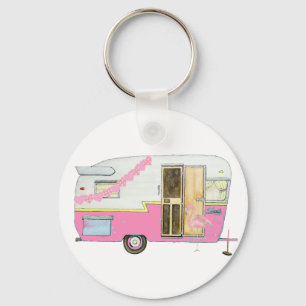 Porte-clés Pink She Shed Vintage Trailer