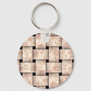 Porte-clés pink weave keychain