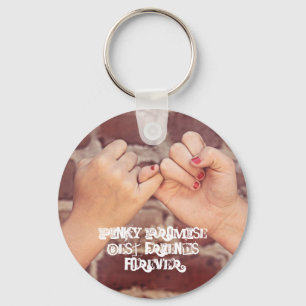 Porte-clés Pinky Promise Best Friends Forever BFFs Nom des ca