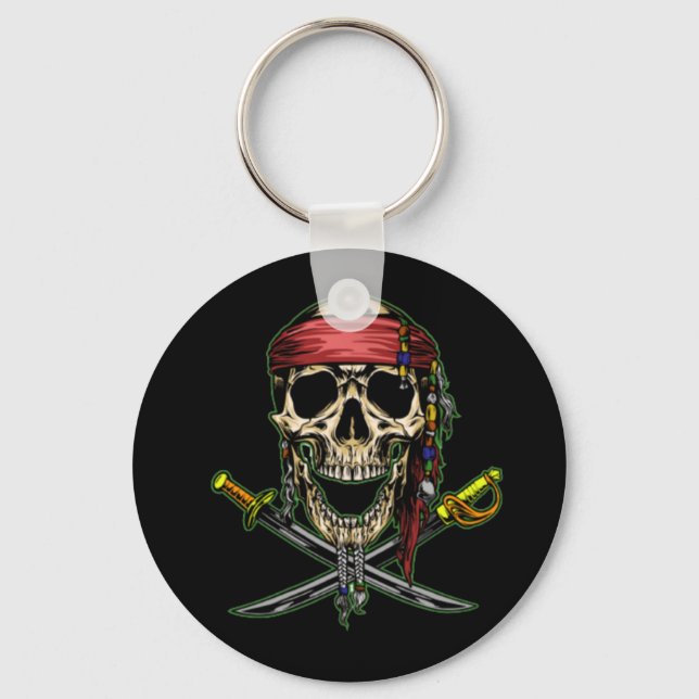 Porte-clés Pirate Crâne Fantôme Ocean Ship Porte - clé (Recto)