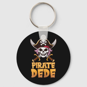 Porte-clés Pirate Dede Funny Capitaine Correspondant Grand-mè