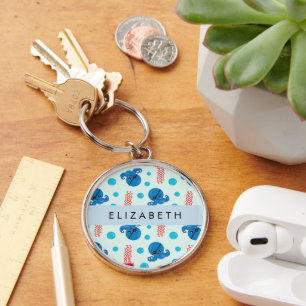 Porte-clés Pirate Octopus, Pirate Jellfish, Mer, Votre Nom
