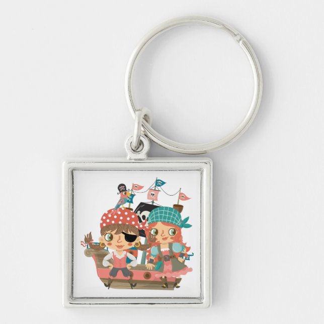 Porte-clés Pirates Girly (Devant)