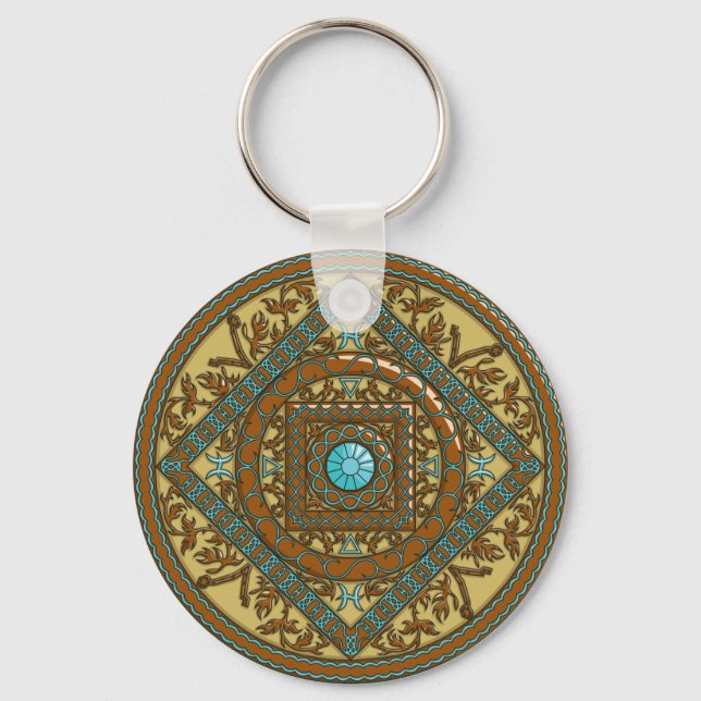 Porte-clés Pisces Mandala Porte - clé (Recto)