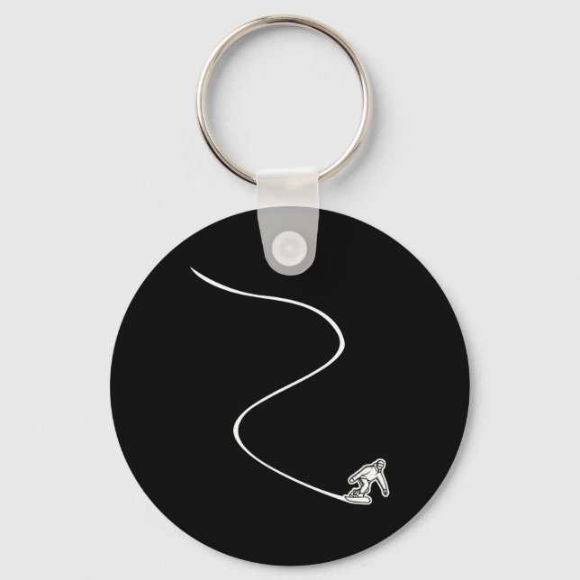 Porte-clés Pistes de snowboard - snowboard (Recto)