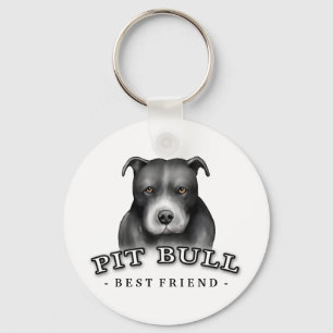 Porte-clés Pit Bull Art Custom Key Chain