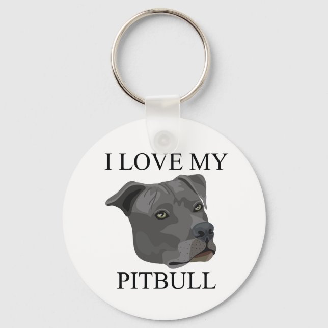 Porte-clés PITBULL Love ! (Recto)