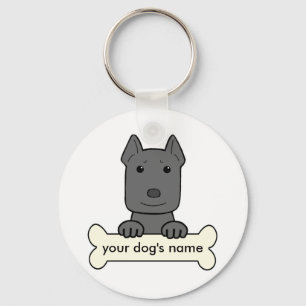 Porte-clés Pitbull personnalisé