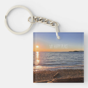 Porte-clés Pittoresque Beach Sunset Photo