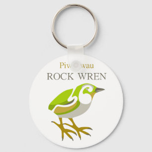 Porte-clés PIWAUWAU, Oiseau de Nouvelle-Zélande, Wren Rock