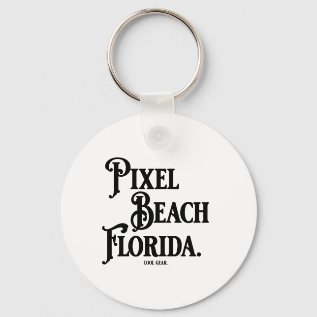 Porte-clés Pixel Beach Florida T-Shirt (Recto)