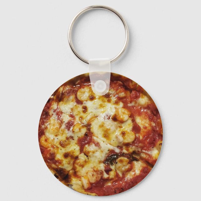 Porte-clés Pizza au fromage et crevettes profonde (Recto)