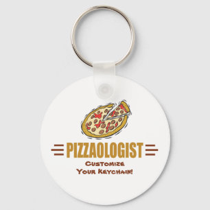 Porte-clés Pizza Customise ça drôle Pizzaologue humour