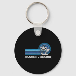Porte-clés Plage de Cancun Mexique Famille Vacances été Vinta