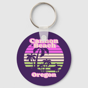 Porte-clés Plage de Cannon vintage Oregon