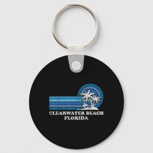 Porte-clés Plage de Clearwater Floride Vintage Famille Été
