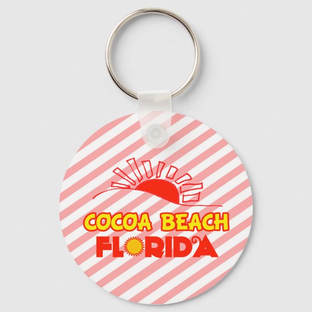 Porte-clés Plage de Cocoa, Floride (Recto)