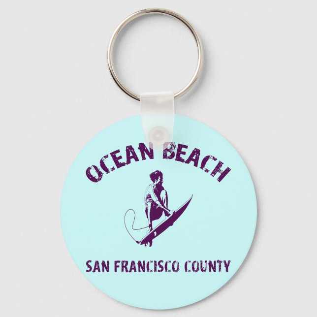 PORTE-CLÉS PLAGE DE L'OCÉAN (Recto)