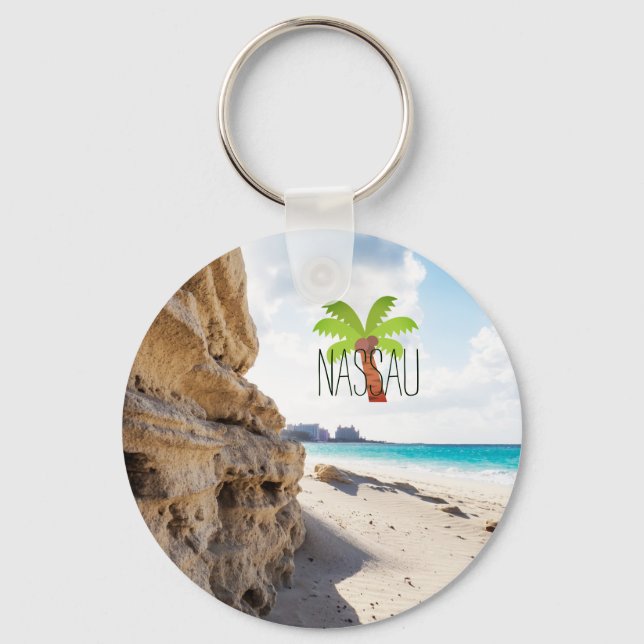 Porte-clés Plage de Nassau (Recto)