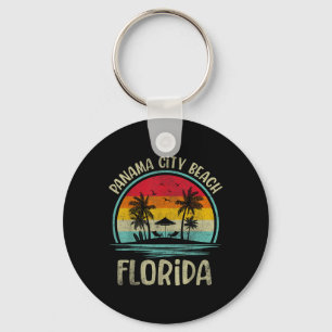 Porte-clés Plage de Panama City Floride Palmier Famille Été