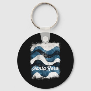 Porte-clés Plage de Santa Rosa Floride Surf vintage Océan
