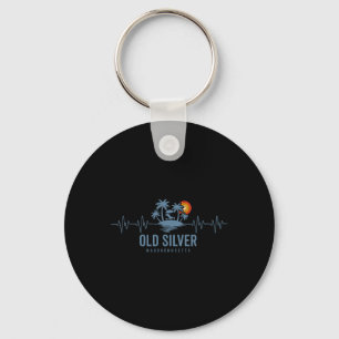 Porte-clés Plage Old Silver Machusetts Vintage 80s Coucher de