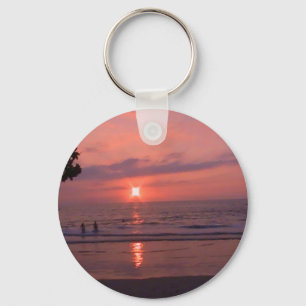 Porte-clés Plage romantique Hawaii Sunset Ocean Beach
