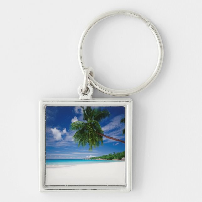 Porte-clés Plage tropicale | Seychelles (Devant)