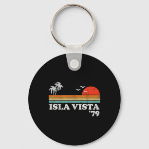 Porte-clés Plage vintage d'Isla Vista Californie Surf rétro