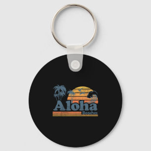 Porte-clés Plages Aloha Hawaï Vintage Plage Surf Rétro H