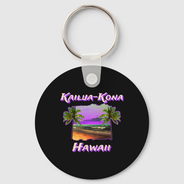 Porte-clés Plages De Kailua-kona Hawaii 1 (Recto)
