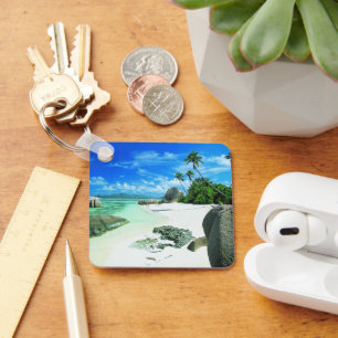 Porte-clés Plages tropicales L'île de La Digue