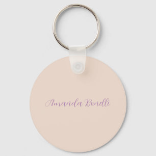 Porte-clés Plaine rose Champagne Simple Minimaliste Moderne