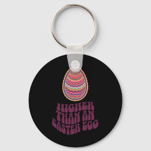 Porte-clés Plaisanterie de Pâques Retro Psychedelic Egg Hunt
