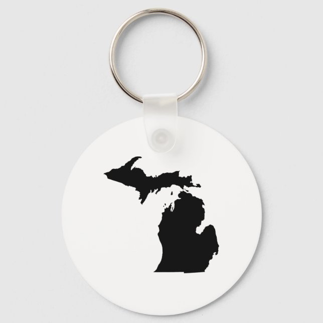 Porte-clés Plan de l'État du Michigan (Recto)