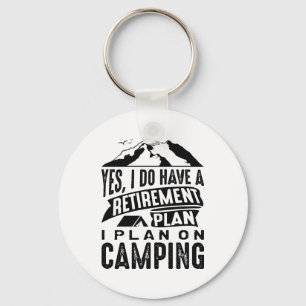 Porte-clés Plan de retraite Camping