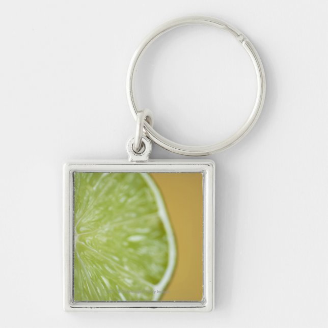 Porte-clés Plan rapproché d'une tranche de citron (Devant)