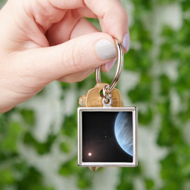 Porte-clés Planète K2-18b, Étoile Hôte Et Planète Accompagnan (main)