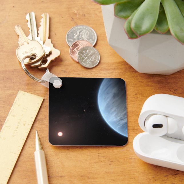 Porte-clés Planète K2-18b, Étoile Hôte Et Planète Accompagnan (Bureau)