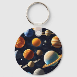 Porte-clés Planètes spatiales 2