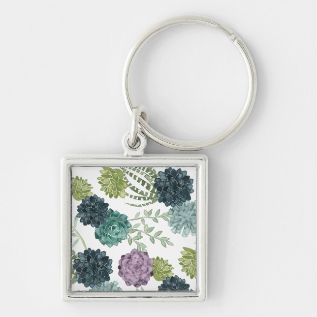 Porte-clés Plante Happiness Collection Motif Succulent (Devant)