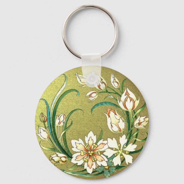 Porte-clés Plantes décoratifs et fleurs - Love Green (Recto)